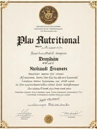 Masterurkunde in Ernährungswissenschaften